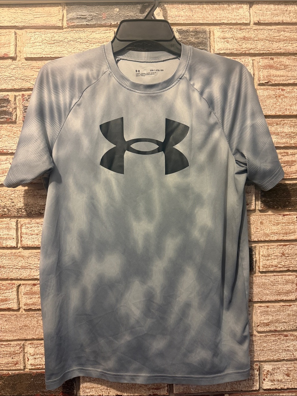 Under Armour Light Blue Tie-Dye Performance Logo Tee
